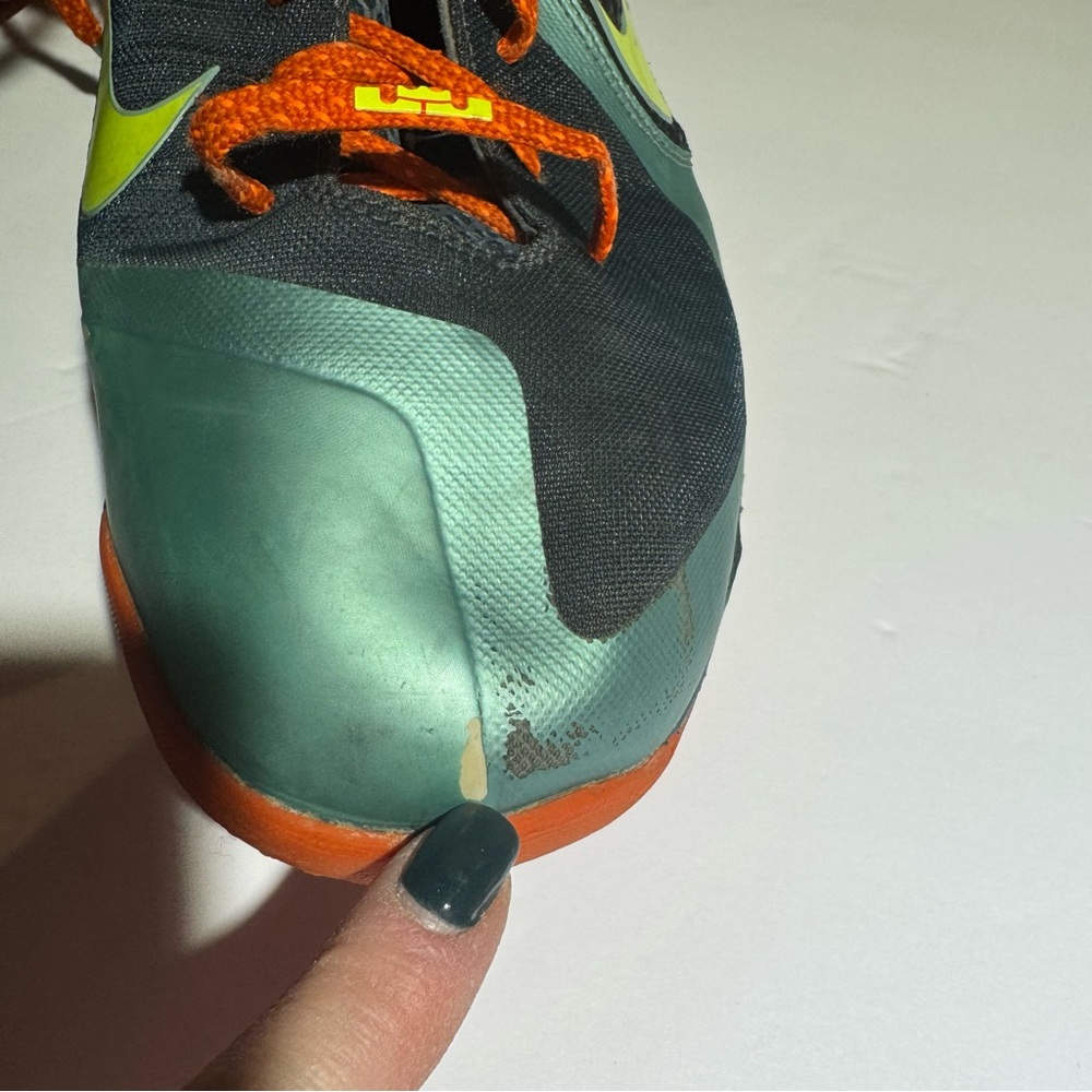 Nike LeBron 9 Cannon High Top Green and Orange‎ Sneakers Size 15 469764004 - Picture 8 of 12